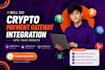 do crypto payment gateway integration into your website