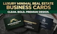 design luxury minimal real estate business card design