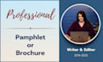 create engaging trifold brochure design and content