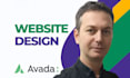 design website with avada theme