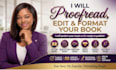 professionally proofread, edit and format your fiction book