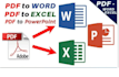 encode pdf file to word excel accurately in a short time