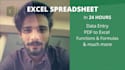do your excel spreadsheet and google sheet projects, vba, formula, functions