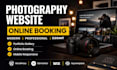 design a photography website with booking and gallery