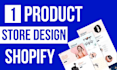 build shopify one product store shopify dropshipping single product store design