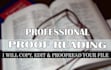proofread, edit, or rewrite documents