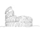 draw artistic buildings in line art illustrations