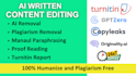 manually rewrite paraphrase and copyedit your content