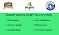 create shopify os 2 0 ecommerce store, online webshop design