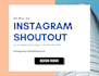 do shoutout on my 55k instagram page