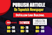 publish a guest post on high da news websites for links