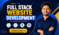 do ai website, full stack website development, as a full stack web developer
