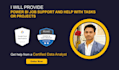 provide power bi job support and help with tasks or projects
