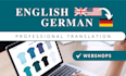 translate your website, shop or landing page content from english to german