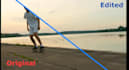 remove  object, replace text, wire and microphone from video