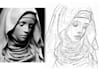outline tattoo stencil for thermal printer, tracing