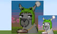 create an nft fan art in minecraft