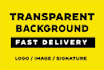 make your logo into transparent background png file