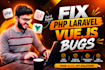 fix PHP laravel bugs and develop php laravel website