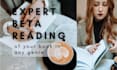 beta read your book manuscript
