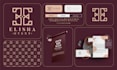 create elegant monogram logo and vintage typography design