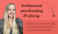 proofread texts of any kind in german and english language