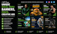 design unique social media banners, posts, creative ads
