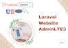 create a simple website laravel with adminlte