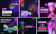 design creative social media, post, banner ads
