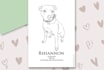draw pet portrait line drawing illustration