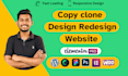 copy, clone,duplicate or redesign wordpress website using elementor pro