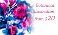 draw flowers, trees or botanical illustration