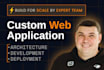 develop a custom web application