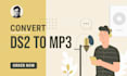 convert ds2, dss audio files to mp3 format