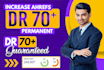 increase domain rating dr, ahrefs dr, increase ahrefs dr, 70 plus