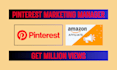 design 1000 pins and 100 boards as organic pinterest marketing manager