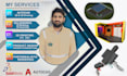 do 2d drawing, 3d models, product design, 3d print in solidworks and autocad