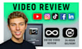 give feedback on your video