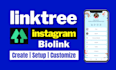 create a linktree landing page or smart bio jotform apps hypesocial tap bio
