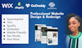 design or redesign a squarespace, wix website, shopify, or godaddy website