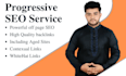 do progressive SEO service montlhy basis