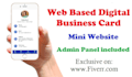 design web based digital business card and share admin panel