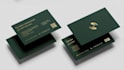 create minimalist luxury business card and logo design