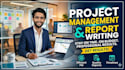 do project management projects, gantt chart and report writing