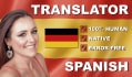 do a german to spanish translation native spanish