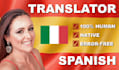 do italian to spanish translation native spanish