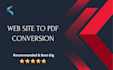 convert website or online documents to PDF ,excel ,word