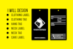 design clothing tag, clothing label, hang tag, neck label, neck tag, care label