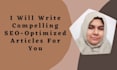 write high quality SEO articles and blog posts