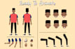 make 2d cartoon character sheet ready for animation